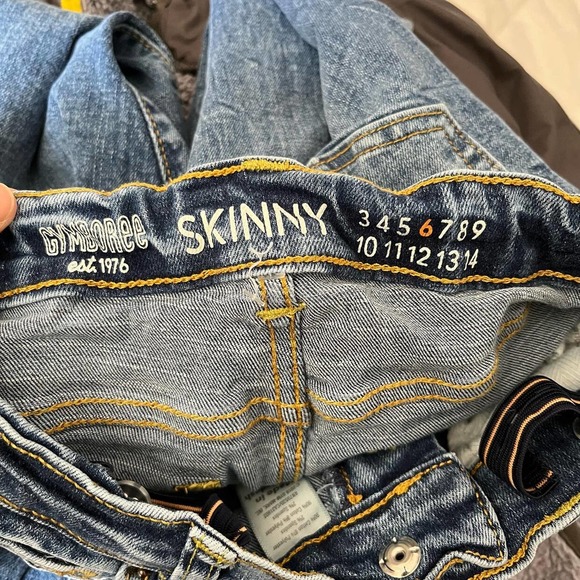 SOLD Gymboree Acid Wash Skinny Jeans 6 - Picture 2 of 2